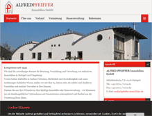 Tablet Screenshot of pfeiffer-immobilien.de